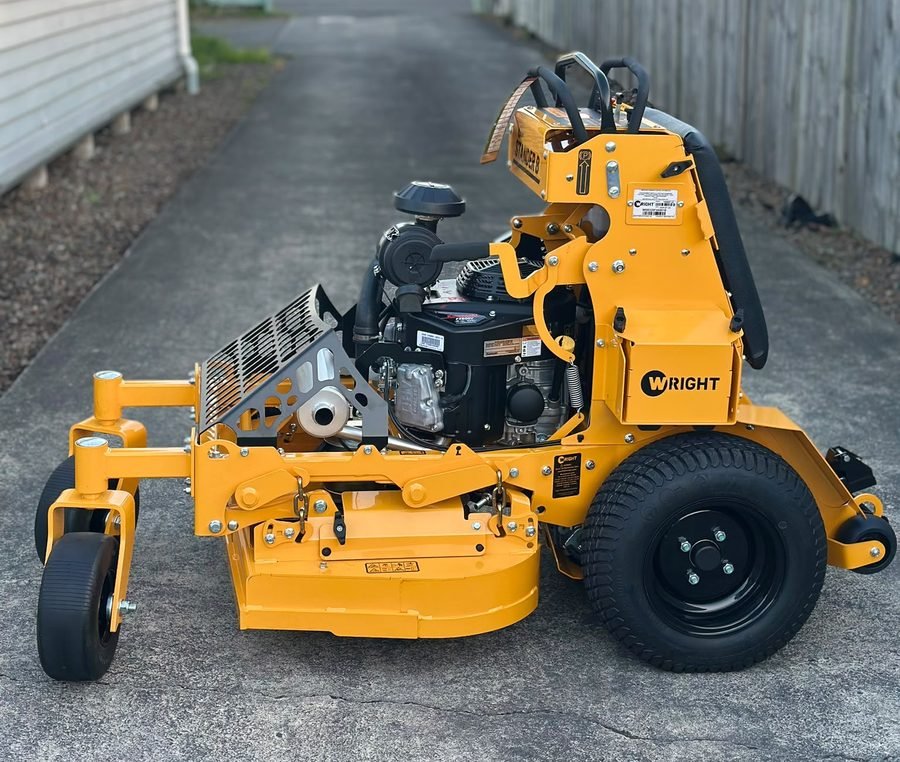 Mesh Master Wright Stander B stand-on mower for large section mowing in Hamilton